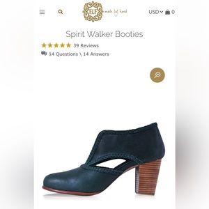 Elf Spirit Walker Booties Black size 8.5